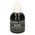 Marrone  60 ml. Colorante liquido anche per Aerografo. Sugarflair