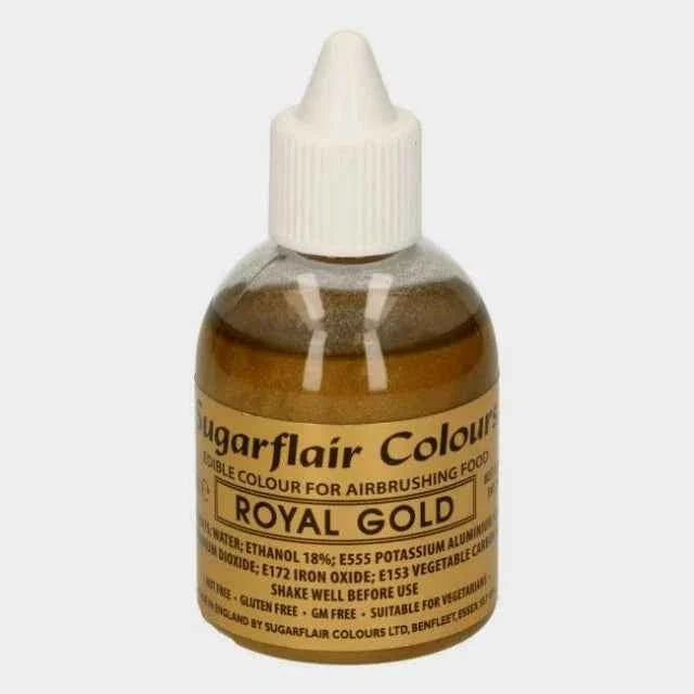 Oro Reale  60 ml. Colorante liquido anche per Aerografo. Sugarflair
