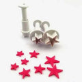 Stelle e Stelline. Set 3 mini stampi ad espulsione. Originale Dekofee