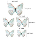 Farfalle volanti con Ali Rosa e Celeste. Sagoma Cake Topper