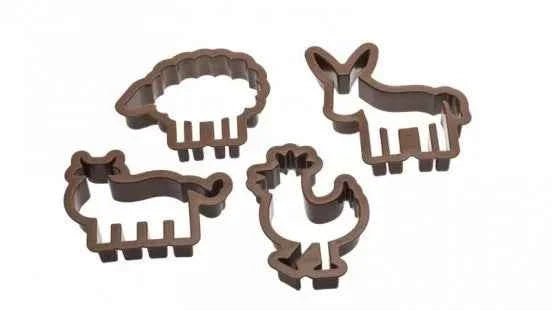 Tagliapasta in plastica Animali della Giungla.Leone Elefante Giraffa e Coccodrillo.