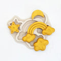Arcobaleno Nuvola Luna e Stella. Stampo decorativo in silicone