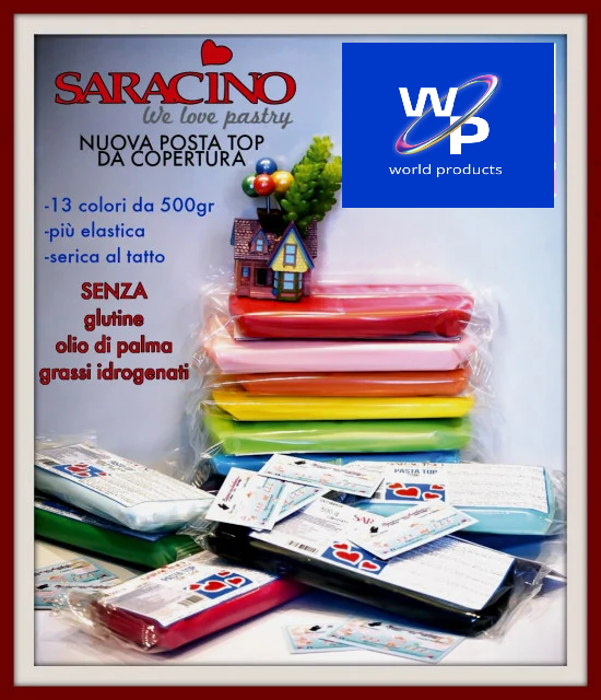 Celeste. Pasta di zucchero Top Saracino 250 gr.