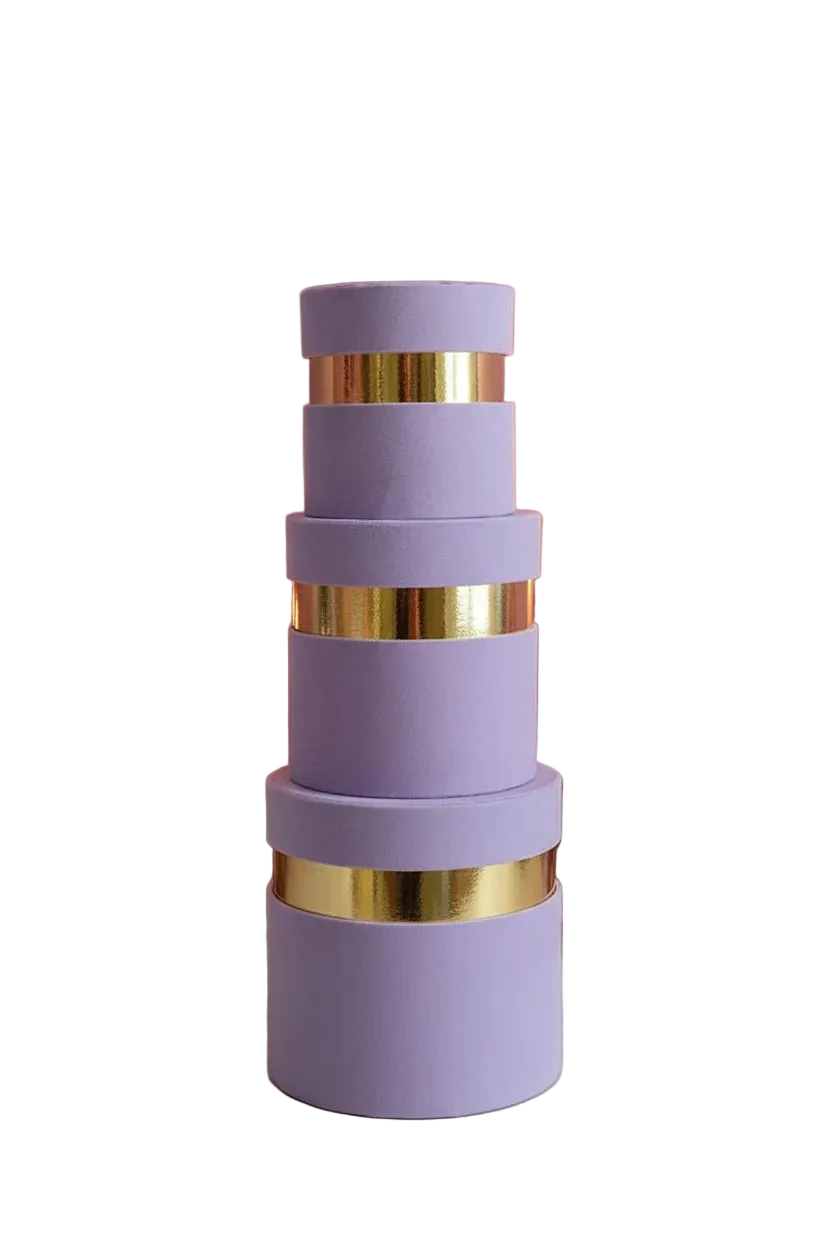 Scatole velluto con bordo oro VERDE OLIVA