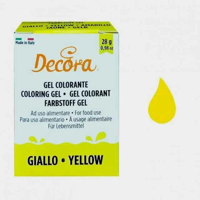 GIALLO Limone Gel 28 g. Nuovi Coloranti Alimentari. Decora