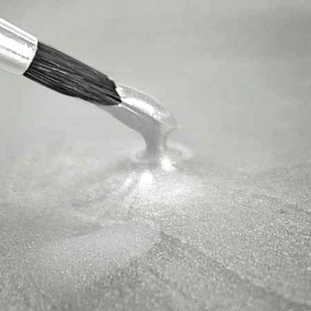 Bianco Metallizzato. Colorante in gel. Rainbow Dust