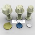 Conchiglie. Set 3 mini stampi ad espulsione. Mare. Dekofee