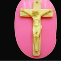 Croce con Gesù di 7 cm. Stampo in silicone