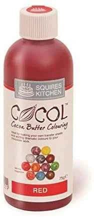 Rosso. Colorante per Cioccolato al Burro di Cacao. Cocol Squires Kitchen