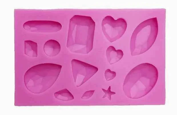 Mini Diamanti e Gemme. Stampo in Silicone