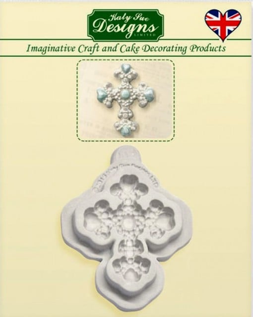 Splendida Croce. Stampo in silicone. Beaded Cross Katy Sue.
