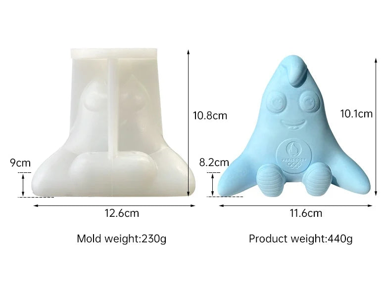 Phryge. Mascotte Olimpiadi Parigi Francia. Stampo in silicone - WORLD PRODUCTS SHOP
