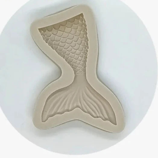 Coda di Sirena dritta di 9 x 7 cm. Mare. Stampo silicone