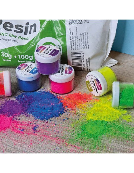 Pigmento in Polvere Fluo con Effetto Matt, ideale per Aqua Resin (5 gr)