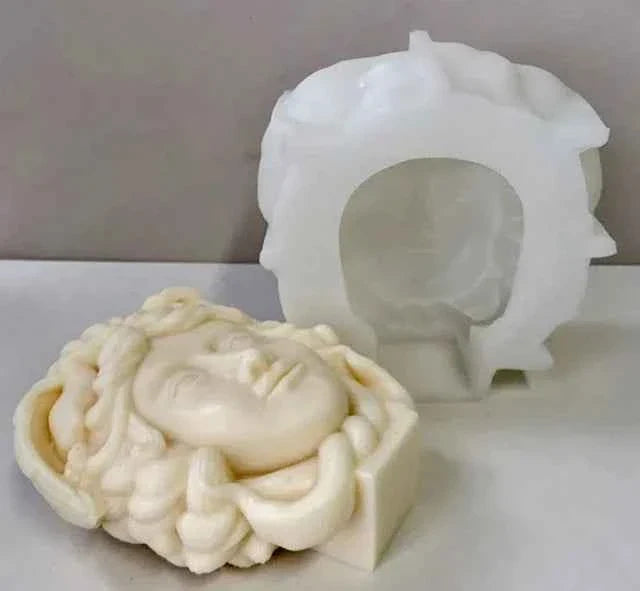 Medusa Versace di 18 cm. Grande Stampo in silicone anche per Candele
