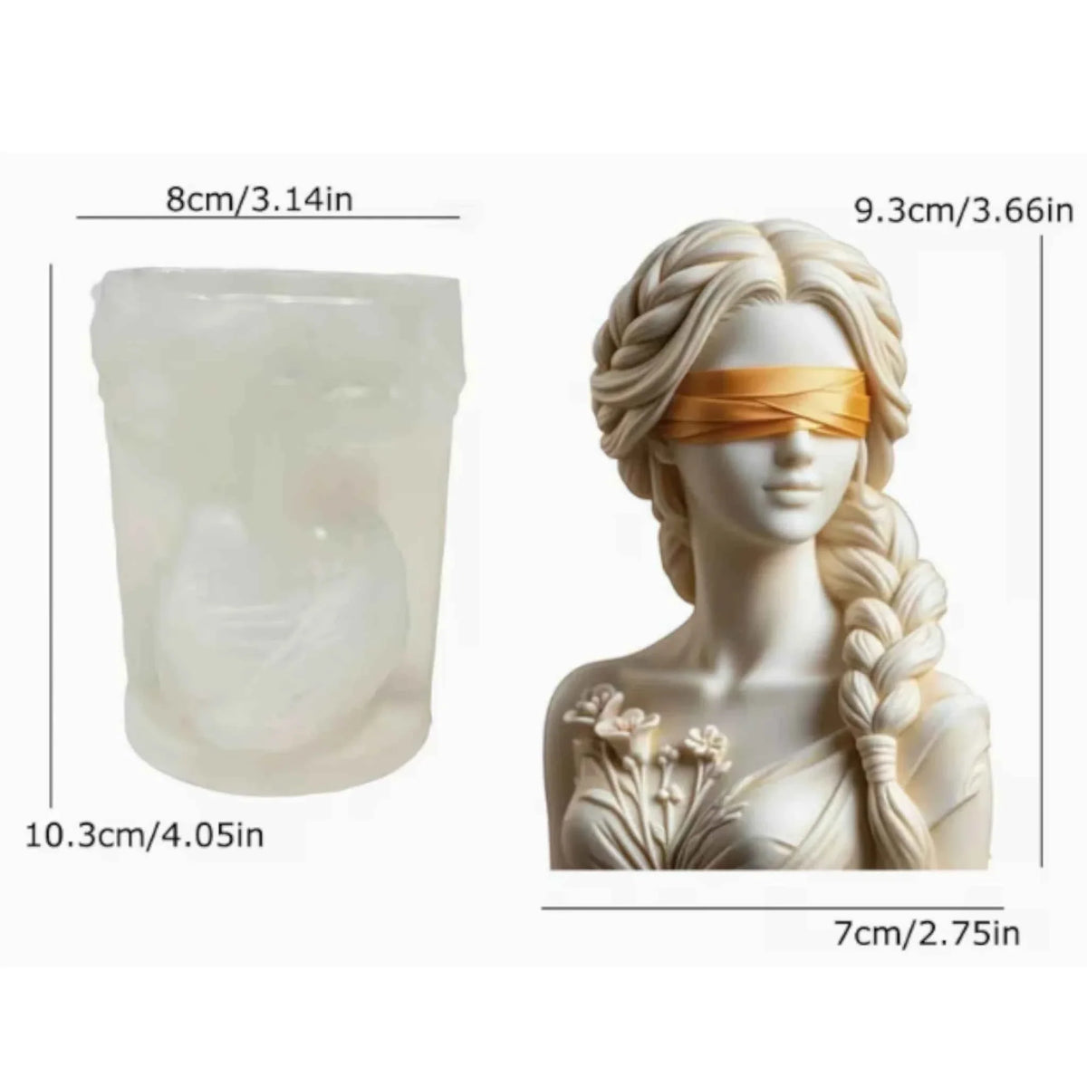 Stampo in silicone Dea bendata NEW