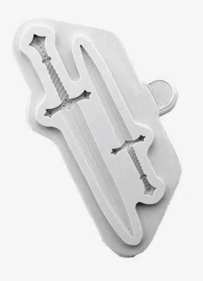 Grande Spada decorata in 2 misure. Stampo in silicone