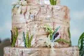 Tronco d'Albero. Fantastico grande Stampo in silicone Rustic Birch. Originale Karen Davies.