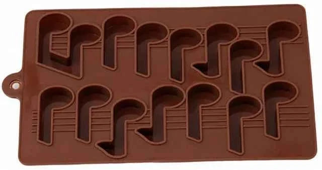 Note Musicali. Stampo in silicone