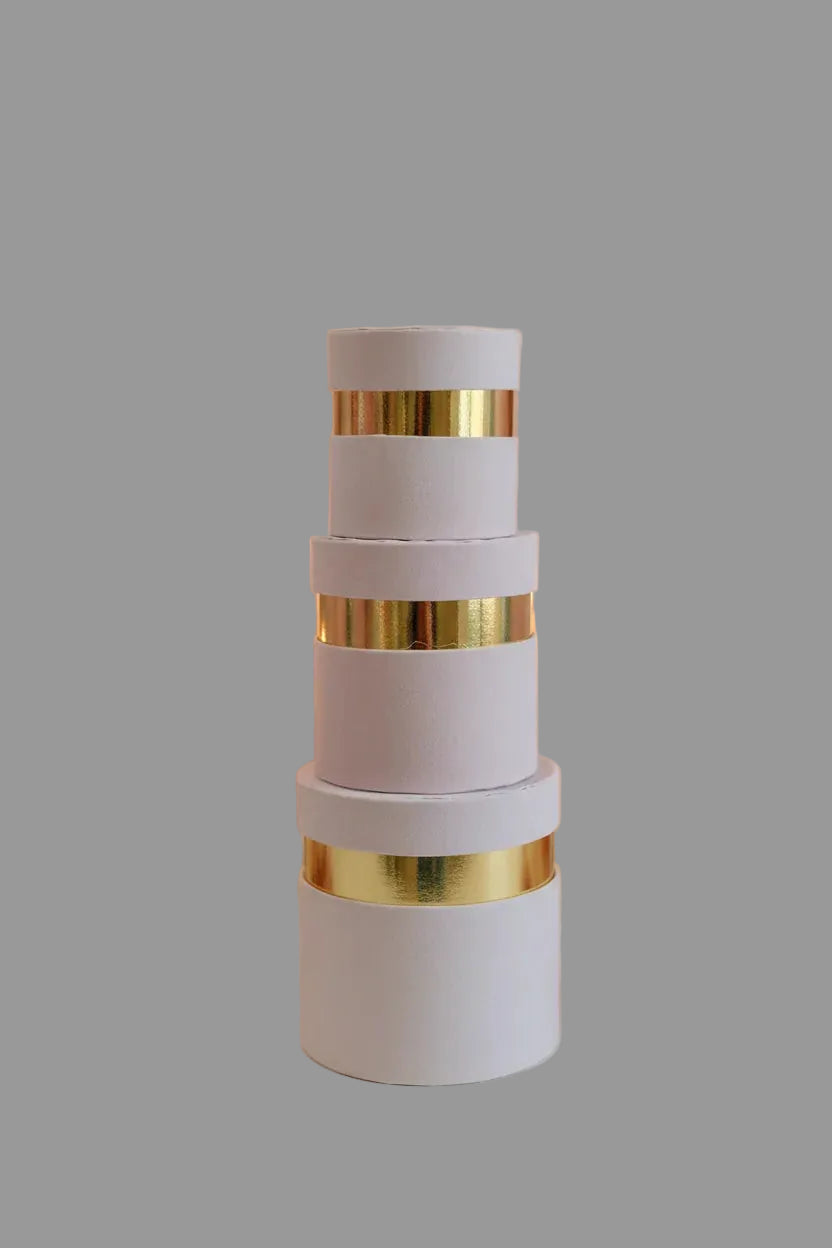 Scatole velluto con bordo oro ROSA CONFETTO