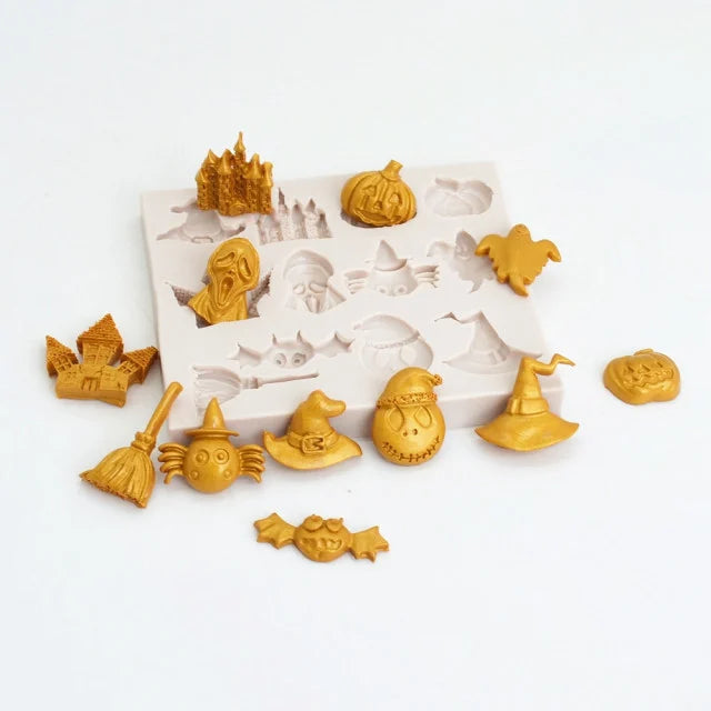 12 simboli Halloween. Grande Stampo in silicone