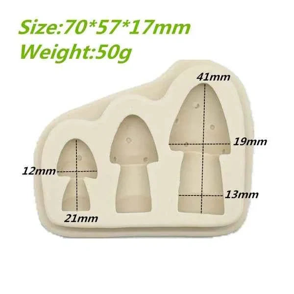 Piccoli funghi. Stampo in silicone