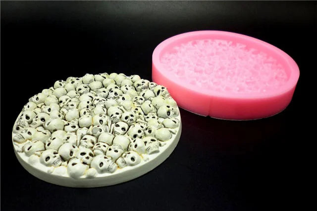 Distesa di molti Teschi. Stampo in silicone