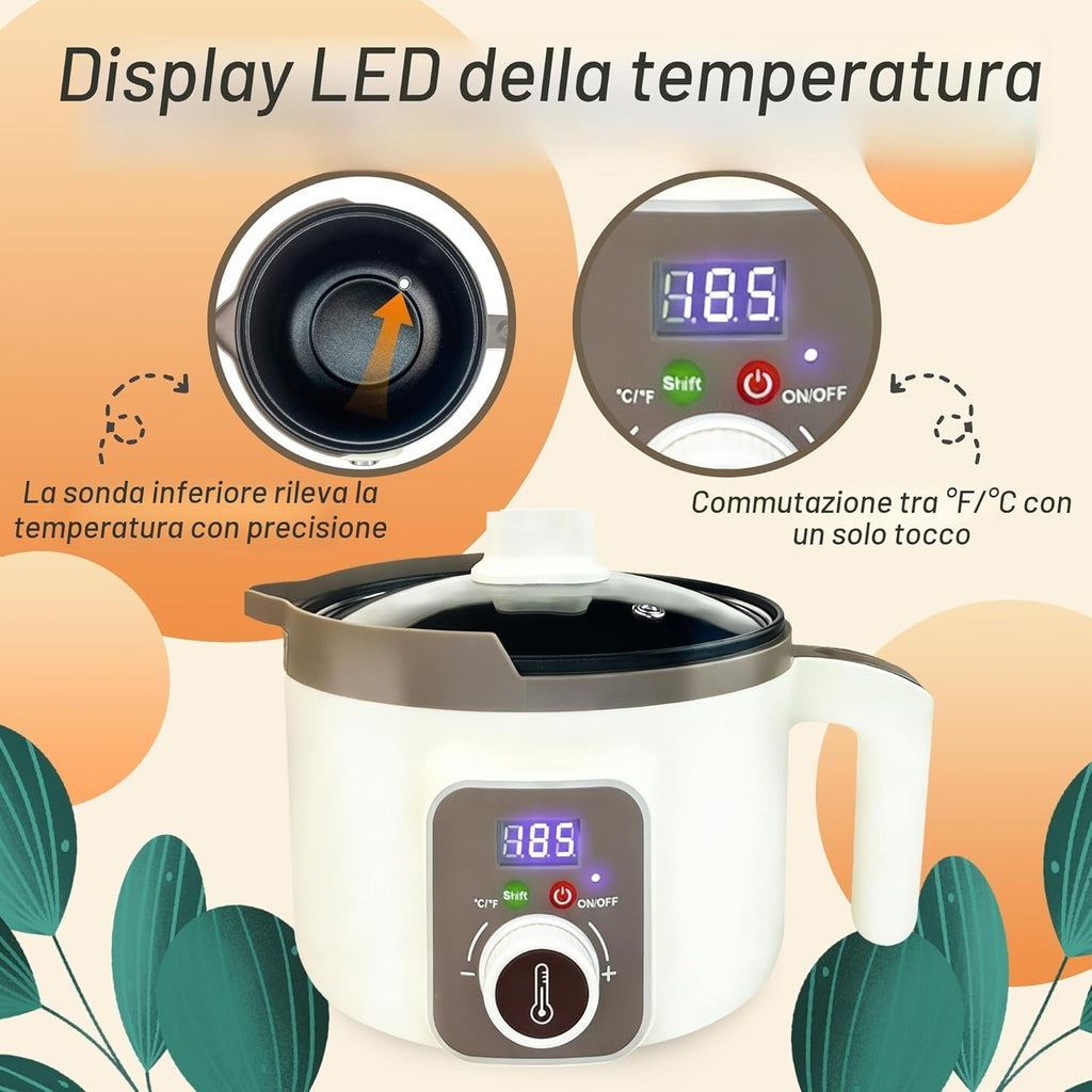 LINGQIAN. PENTOLA DI FUSIONE ELETTRICA PER CERA.