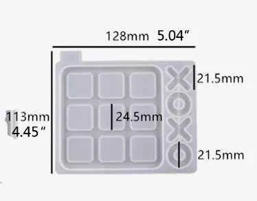 Tris. Stampo del gioco in silicone