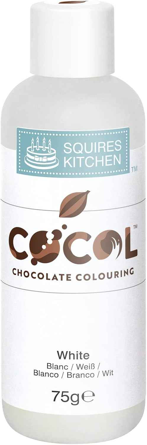 Bianco. Colorante per Cioccolato al Burro di Cacao. Cocol Squires Kitchen