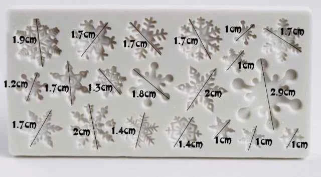 10% Fiocco di neve. Stampo in silicone