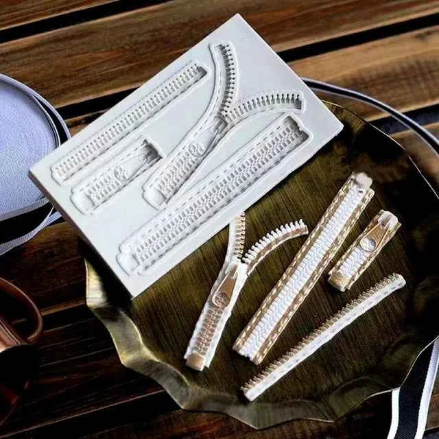 Chiusura lampo e Zip. Stampo in silicone