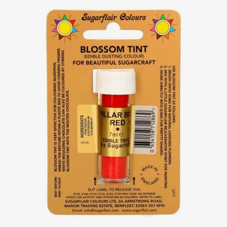 Rosso Brillante. Colorante concentrato in polvere. Red Pillar Box Sugarflair