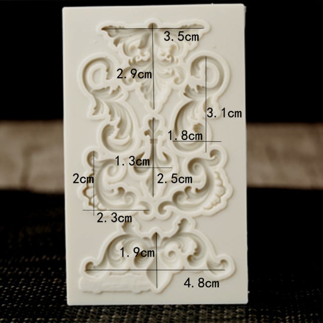 Barocco.7 Fantastiche decorazioni Vintage. Stampo in silicone