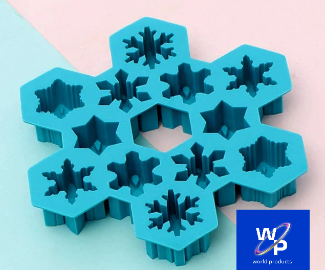 Fiocco di Neve in 12 forme. Stampo in silicone