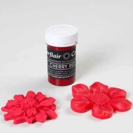 Rosso Ciliegia Intenso. Linea Pastello. Colorante in Gel concentrato. Cherry Red. Sugarflair