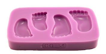Piedini Neonato in 2 misure. Stampo in silicone