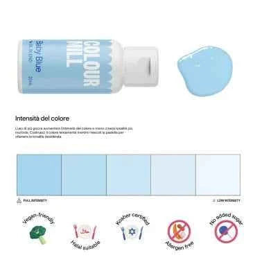 Baby Blue Colour Mill. Colorante alimentare a base olio di 20 ml