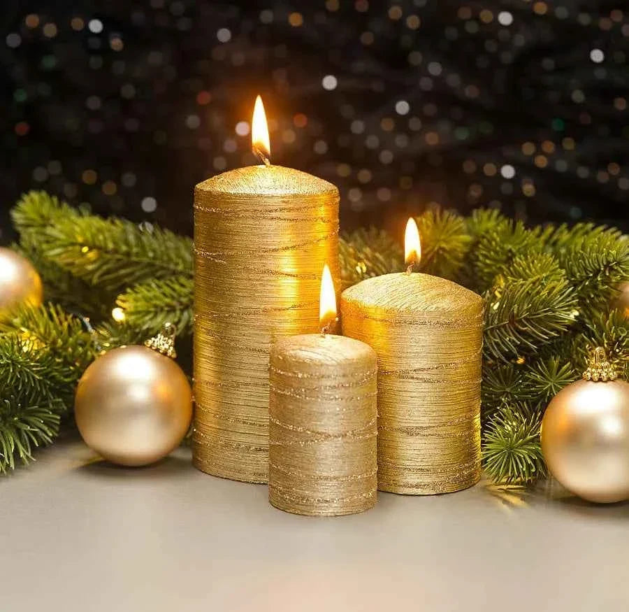 Polvere Spray Glitter Oro perlescente. Alimentare per Candele e Saponi