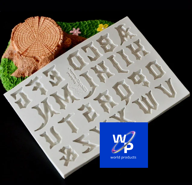 Lettere Alfabeto Gotico. Stampo in silicone