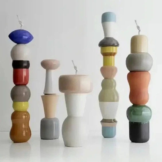 Colonna Geometrica di 15.2 cm. Stampo in silicone anche per Candele - WORLD PRODUCTS SHOP