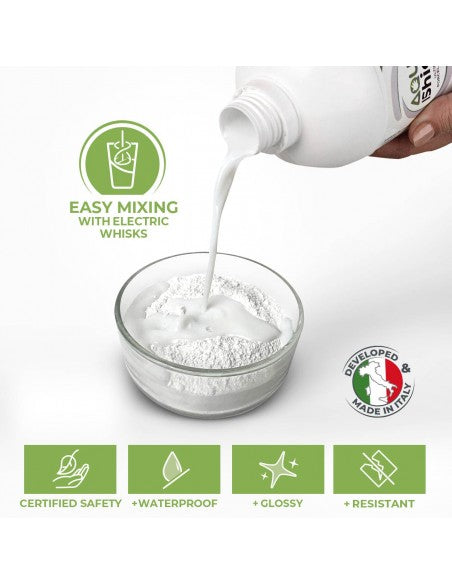 Aqua Shield - Additivo che rende le tue creazioni in eco resina e gesso impermeabili, lucenti e ultra resistenti