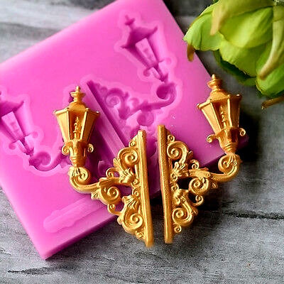 Doppi Lampioni decorati. Barocco Vintage. Stampo in silicone