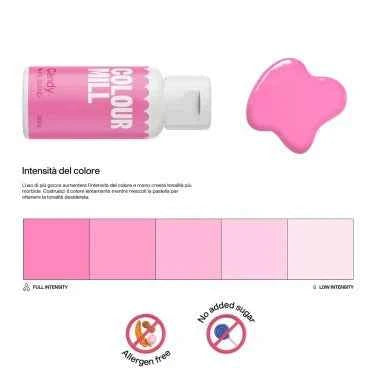 Rosa Candy Colour Mill. Colorante alimentare a base olio di 20 ml