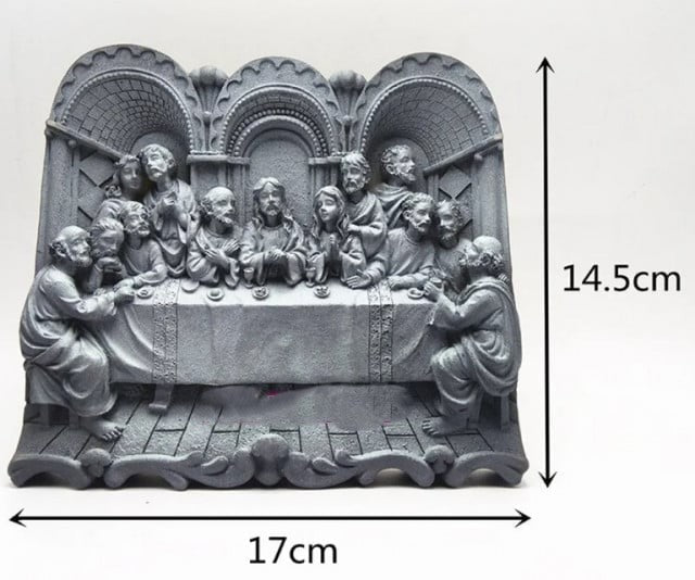 Stupendo Affresco Ultima cena di Gesù. Pasqua. Grande stampo in silicone