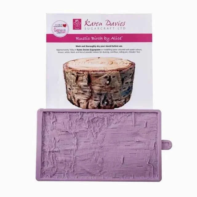 Tronco d'Albero. Fantastico grande Stampo in silicone Rustic Birch. Originale Karen Davies.