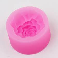 Grande Peonia decorata. Stampo in silicone anche per Candele