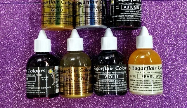 Bordeaux 60 ml. Colorante liquido anche per Aerografo. Burgundy. Sugarflair