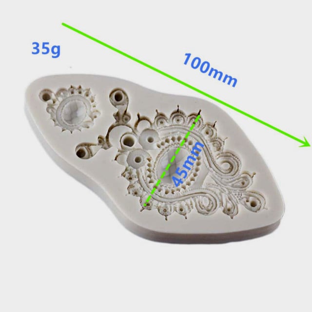 Elegante Diadema Barocco. Stampo in silicone