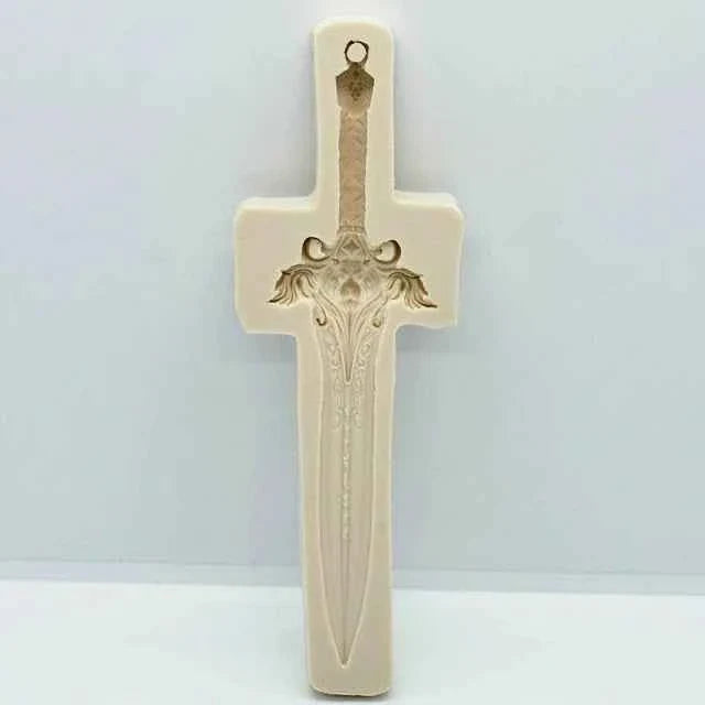 Lunga Spada decorata. Stampo in silicone